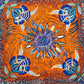 Hermès Ardmore Artists design “Flowers of South Africa” 100% Silk Scarf Orange and Blue 90 cm