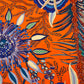 Hermès Ardmore Artists design “Flowers of South Africa” 100% Silk Scarf Orange and Blue 90 cm