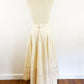1970s Girasol by Gonzalo Bauer Cream Natural Cotton Lace Full Maxi Skirt Prairie Skirt Mexican Designer / Extra Small