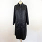 1970s Bonnie Cashin for Russ Taylor Black Minimalist Pearl Snap Trench Coat / Large