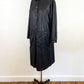 1970s Bonnie Cashin for Russ Taylor Black Minimalist Pearl Snap Trench Coat / Large