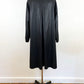 1970s Bonnie Cashin for Russ Taylor Black Minimalist Pearl Snap Trench Coat / Large