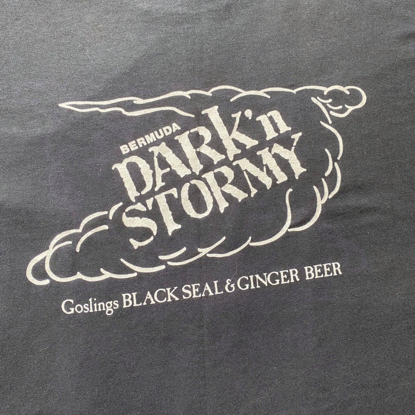 1980-1990s Black Seal Rum & Gosling’s Ginger Beer Vintage Graphic Tee Shirt / Hanes 50/50 / Large