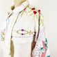1980s Sharon Smith Santa Fe Design Doily and Quilt Patchwork Vintage Jacket Embroidery Kitsch Cottagecore / Medium