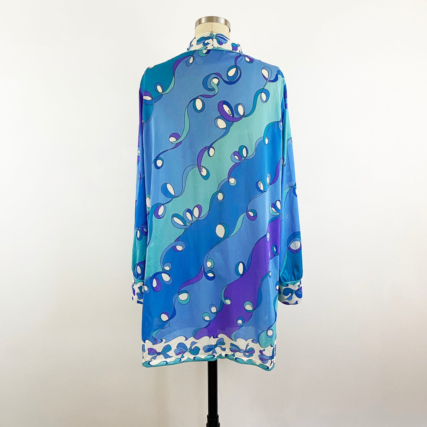 1960's Emilio Pucci Kaleidoscopic Printed Shirt Dress