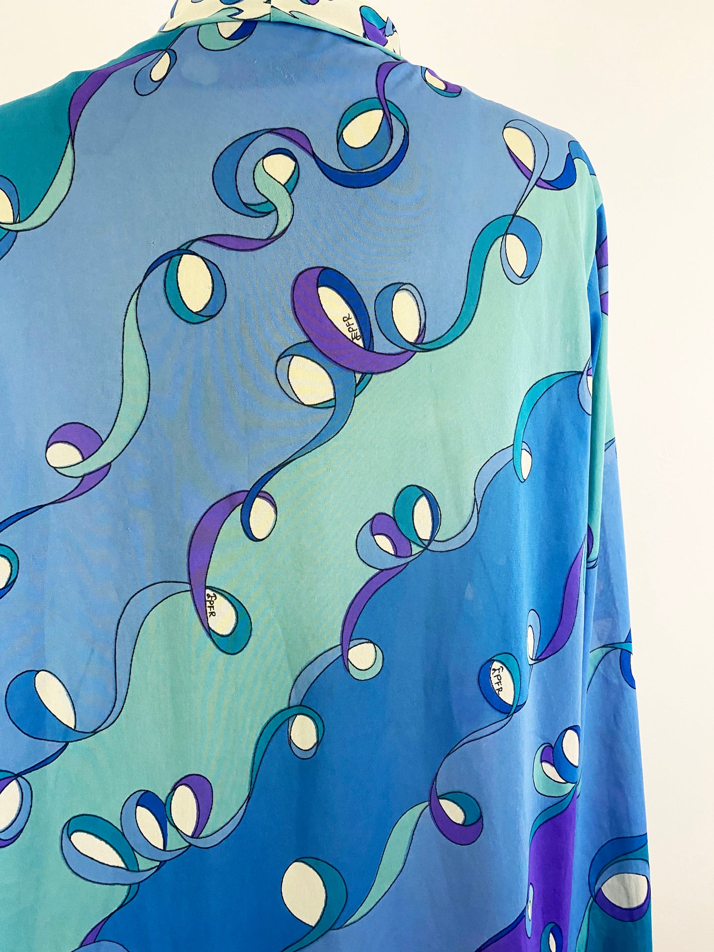 1960's Emilio Pucci Kaleidoscopic Printed Shirt Dress