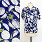 1940's Rayon Pineapple Fruity Surfer Shirt Rare Fruit Hawaii Oxford Tiki Tropical Retro Rockabilly Summer / Cisco Casuals / Medium Chest 40"