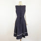 1970s Gunne Sax Calico Navy Floral Long Sleeve Dress Prairie Dress Cottagecore Romantic / Small 4