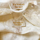 1990 Ivory White Silky Lace Maxi Bias Slip Nightgown Victoria Secret Gold Label Vintage 90s Sexy Lingerie Sleepwear Romantic / Size Medium