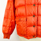 1960s Bauer Down Orange Quilted Down Puffer Insulated Jacket Vintage Made in USA Winter Coat Eddie Bauer Rising Sun / Size Medium